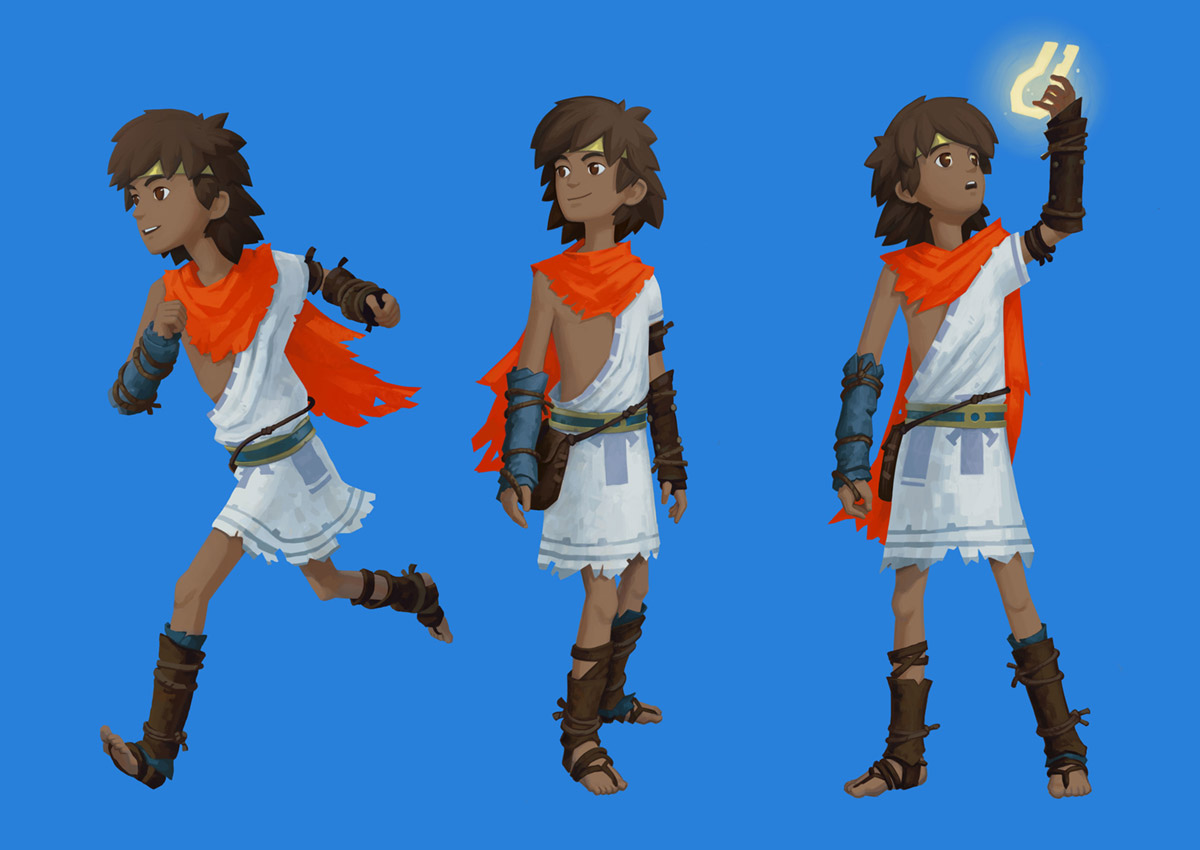 Boy Character Art from RiME