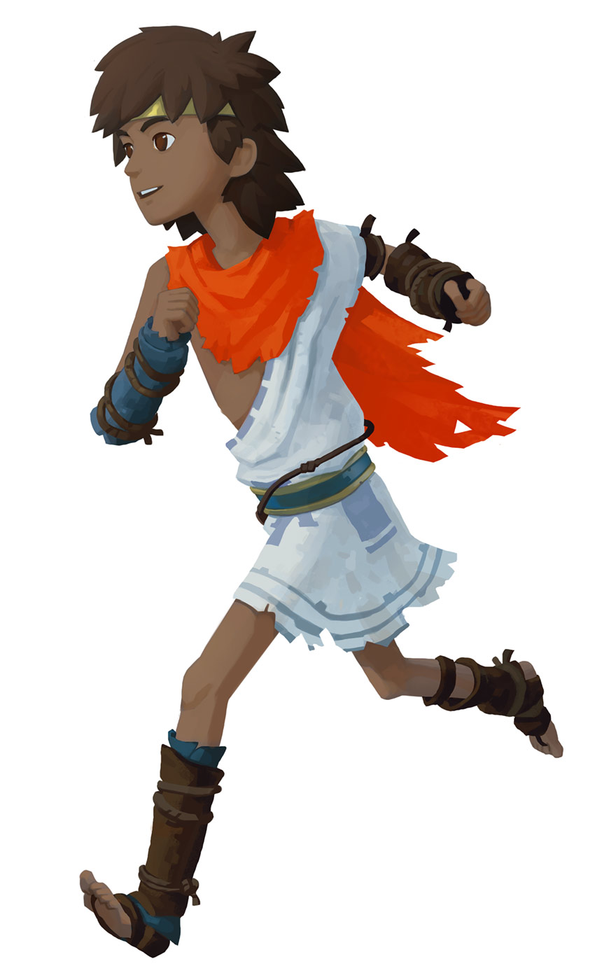 Boy Running Art from RiME