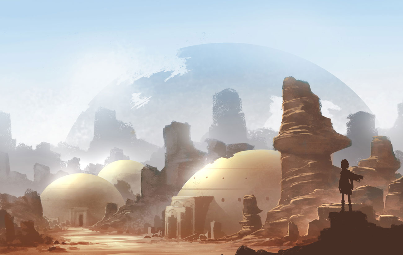 Landscape Concept Art from RiME