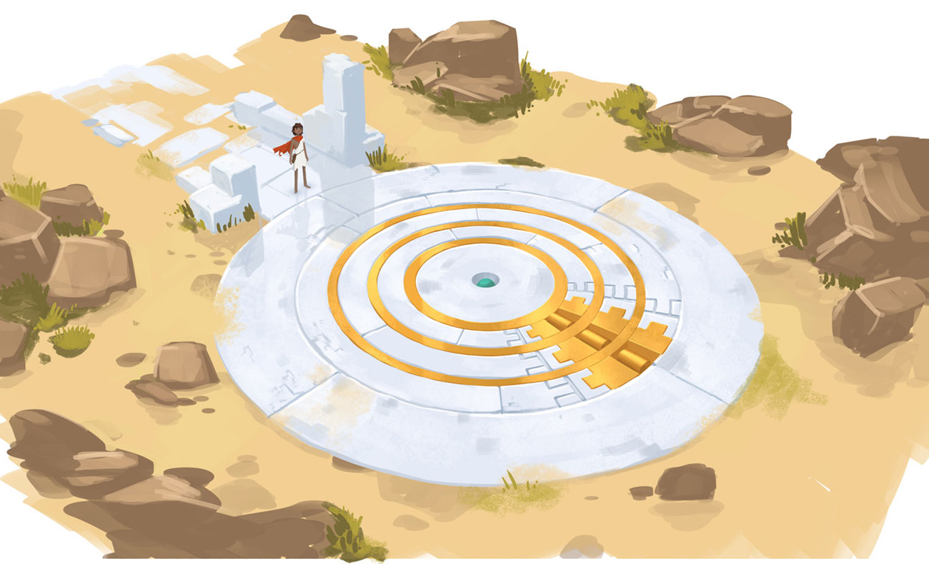 Shrine Concept Art from RiME
