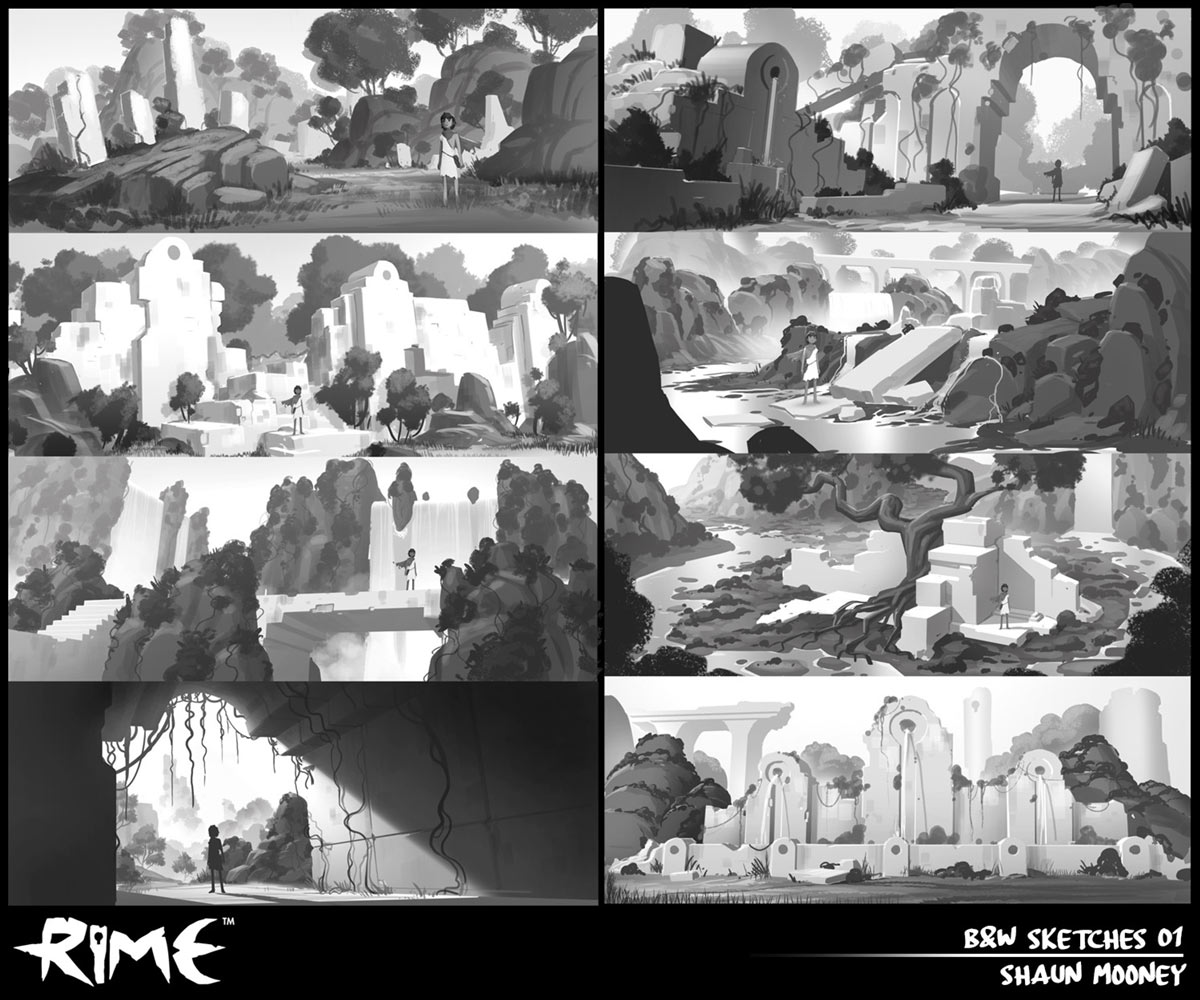 Black and White Sketches from RiME