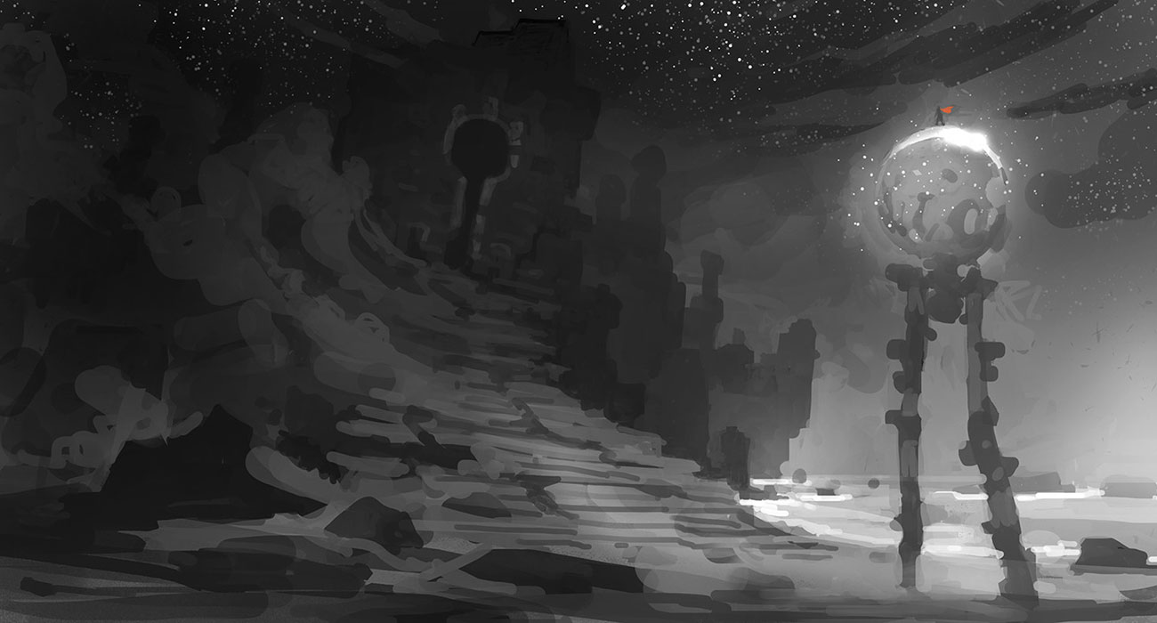 The Sentinel and the Stars Art from RiME