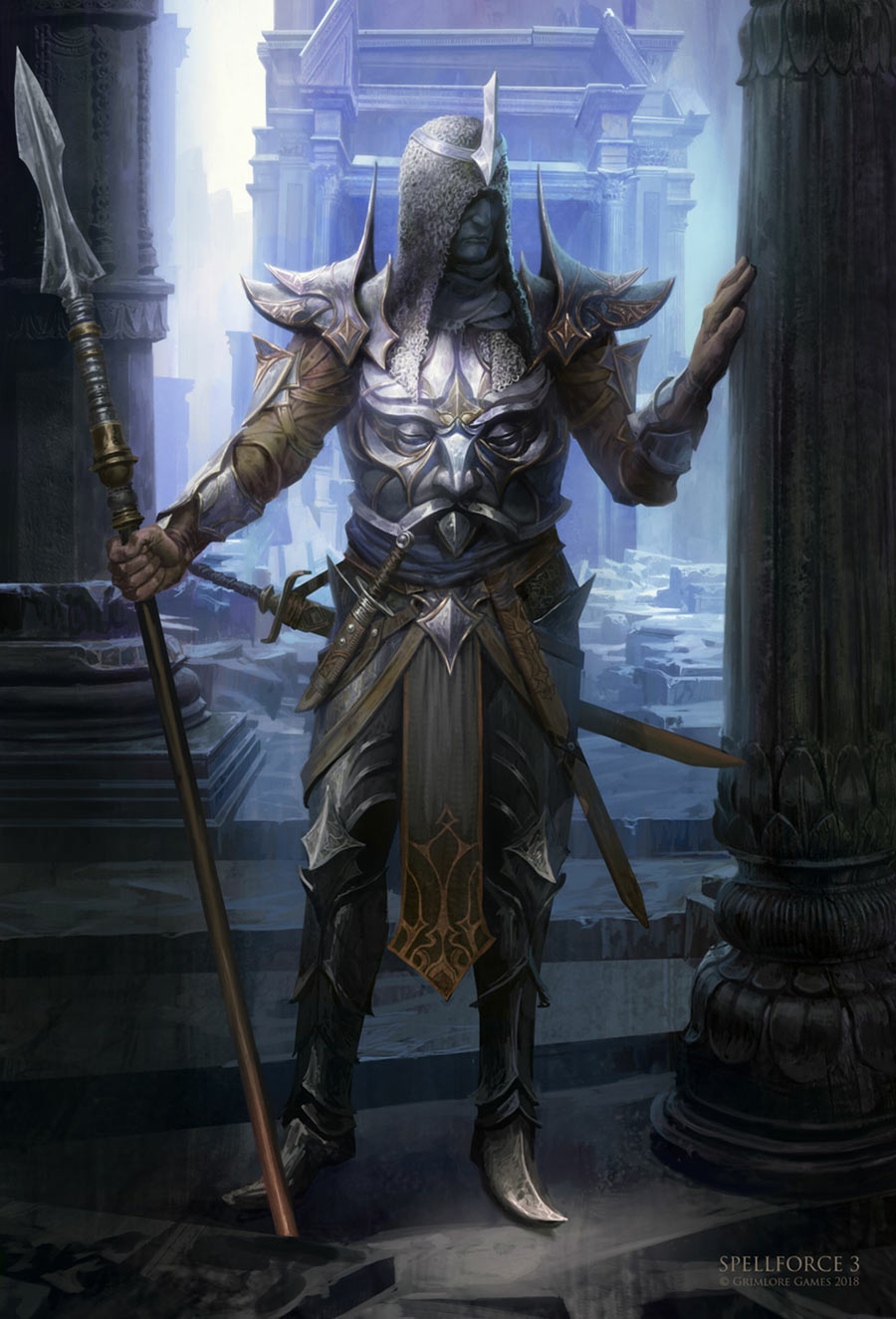 Dark Elf Armor Art from SpellForce 3