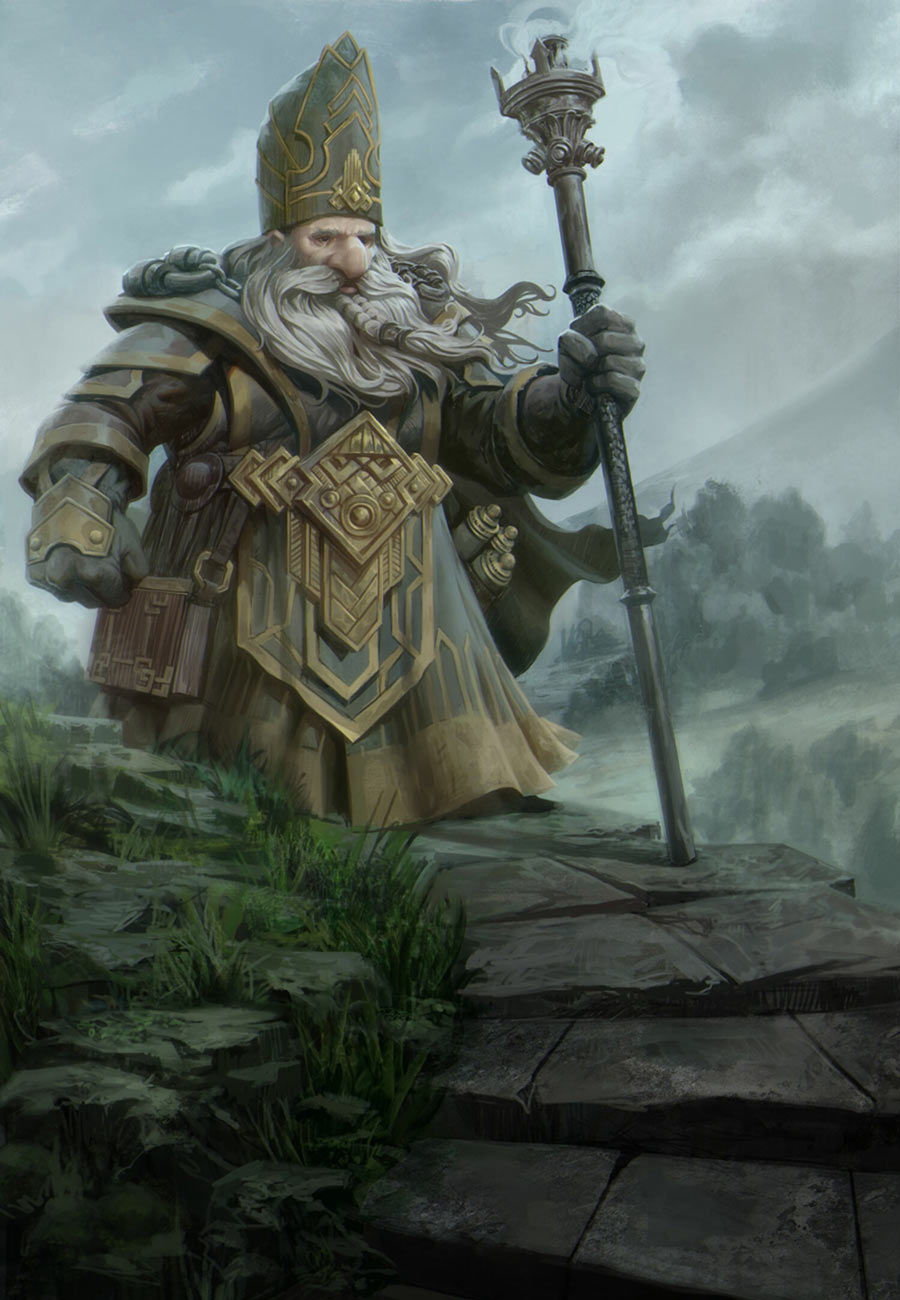 Dwarf Priest Art from SpellForce 3