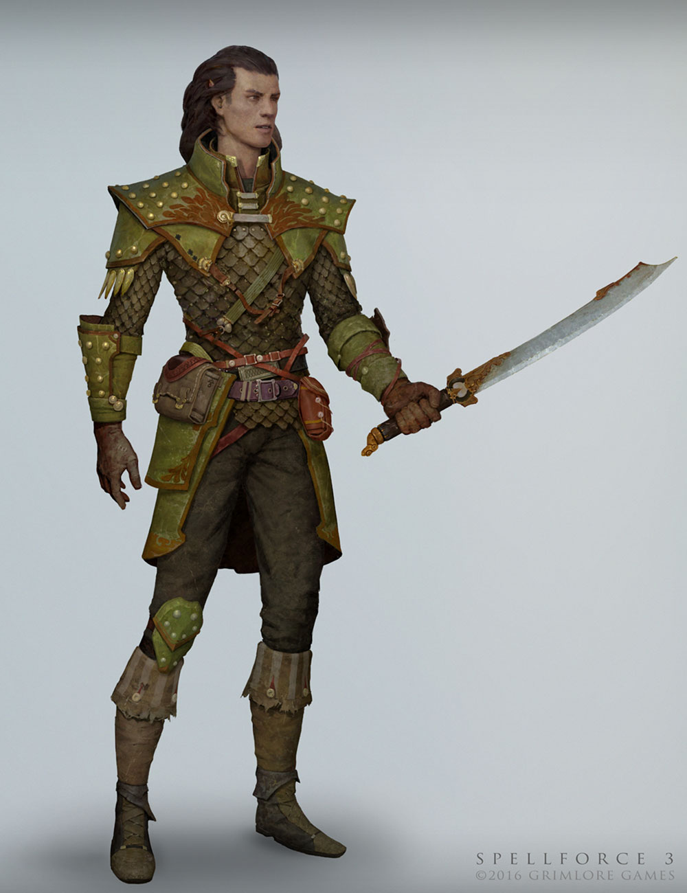 Elf Basic Melee Art from SpellForce 3