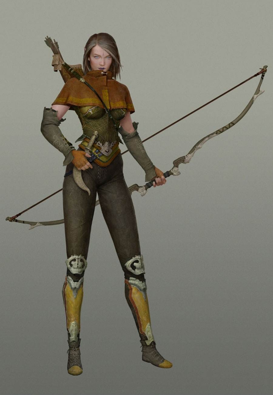 Elf Ranger Art from SpellForce 3