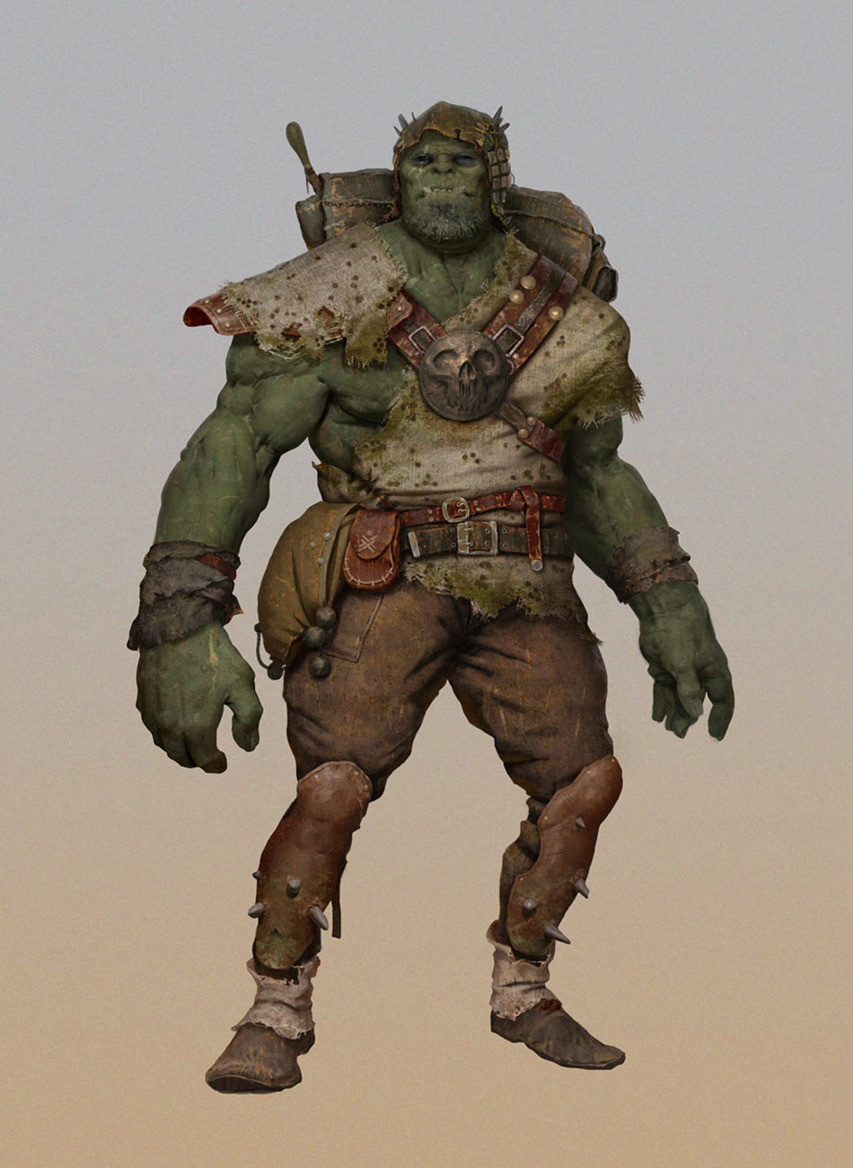 Orc Worker Art from SpellForce 3