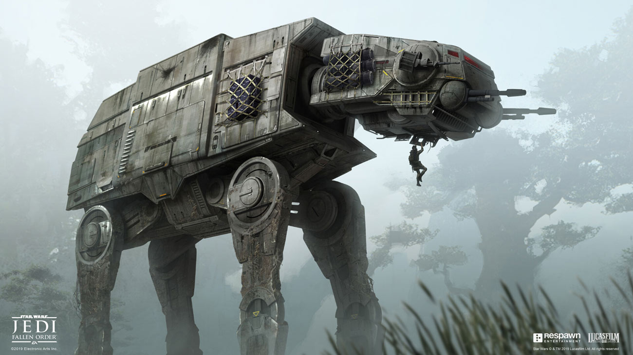 AT-AT Walker Concept Art from Star Wars Jedi: Fallen Order