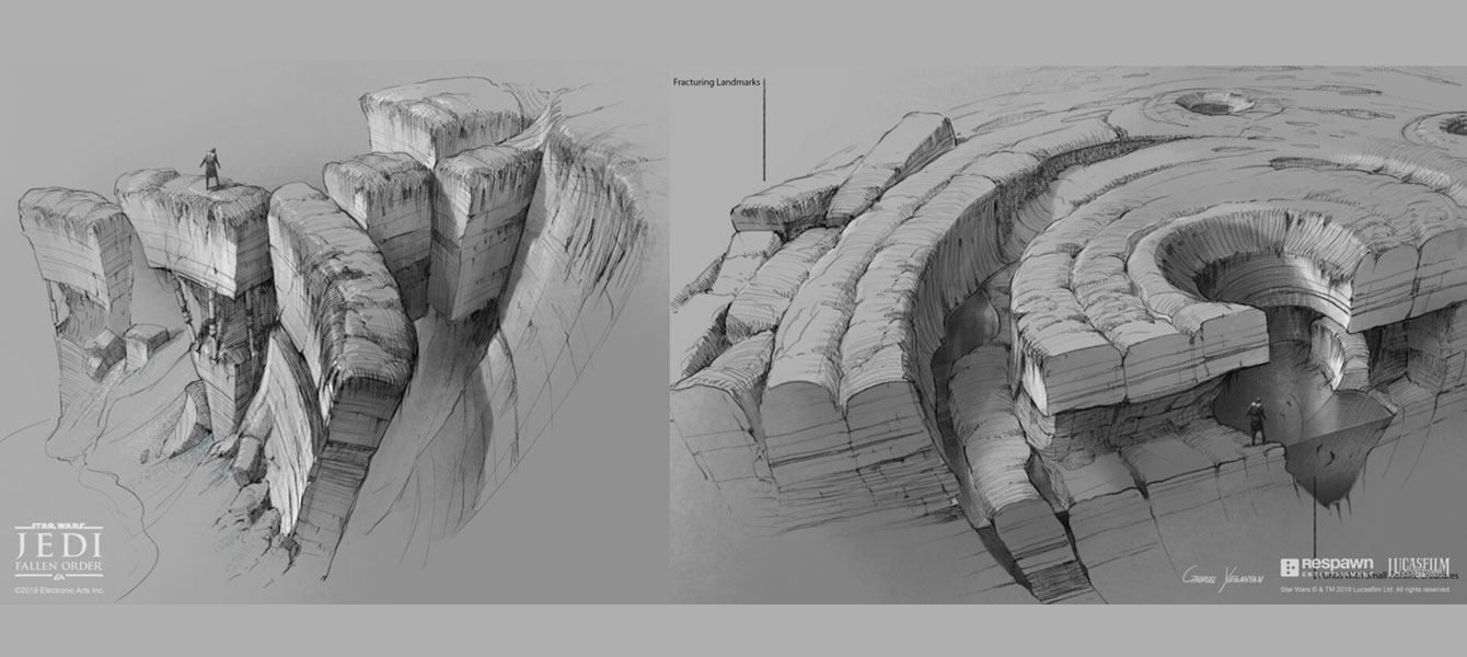 Bogano Sketches Art from Star Wars Jedi: Fallen Order