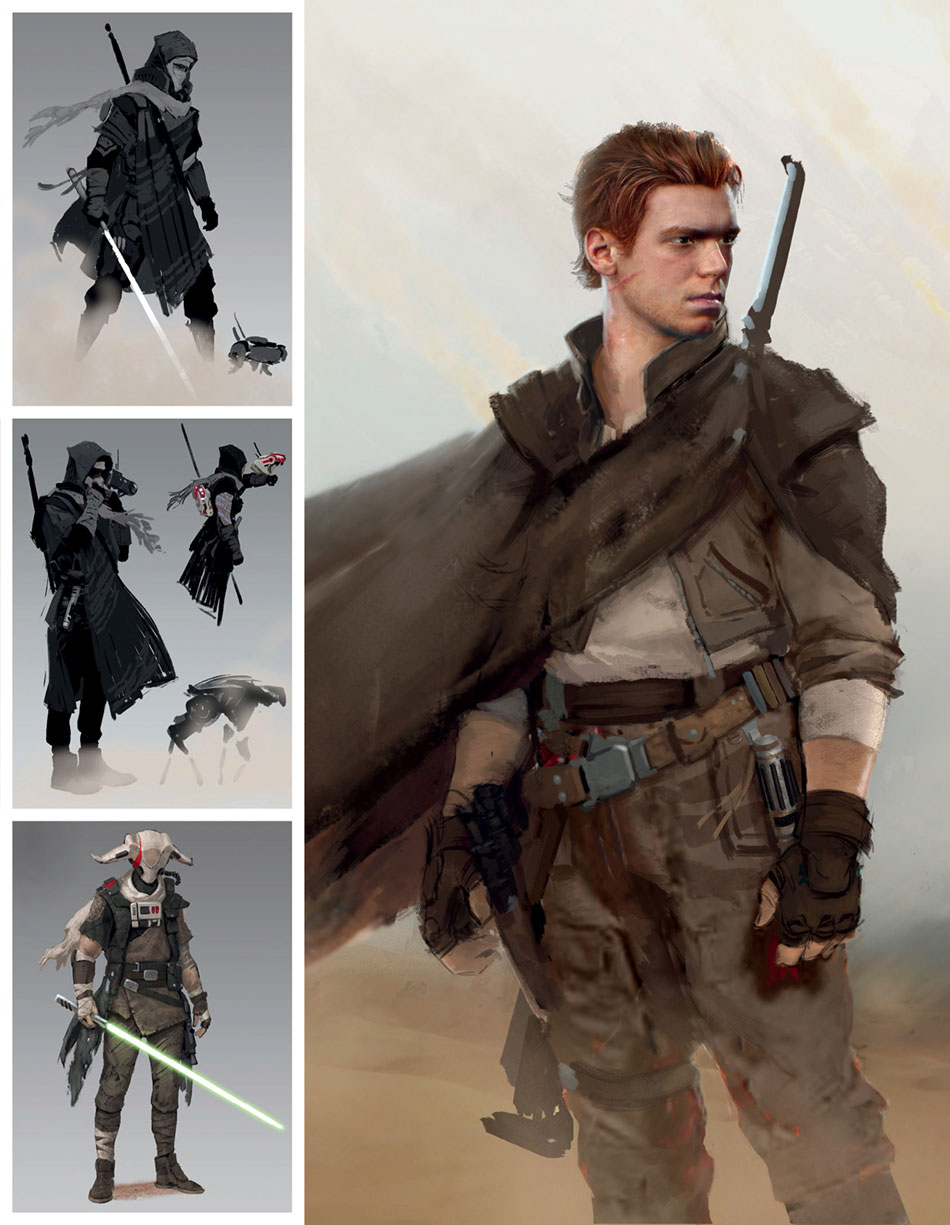 Cal Kestis Concept Art from Star Wars Jedi: Fallen Order