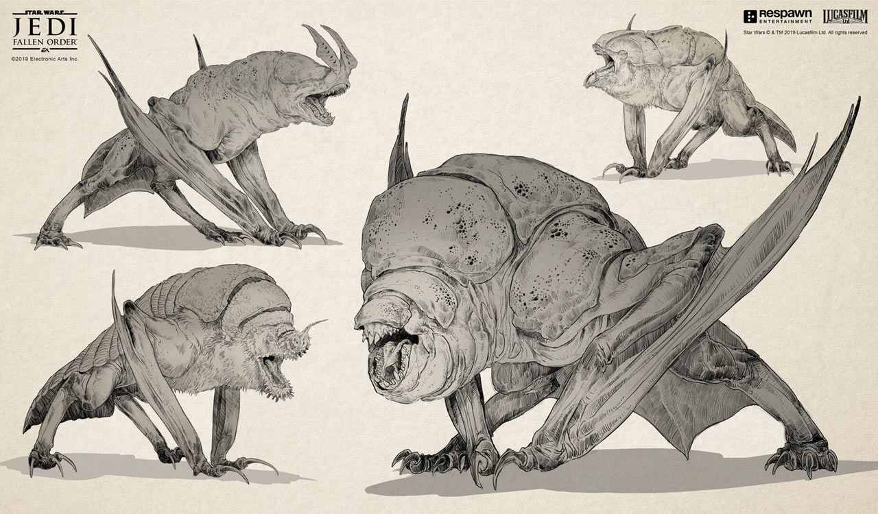 Dathomir Gorgara Art from Star Wars Jedi: Fallen Order