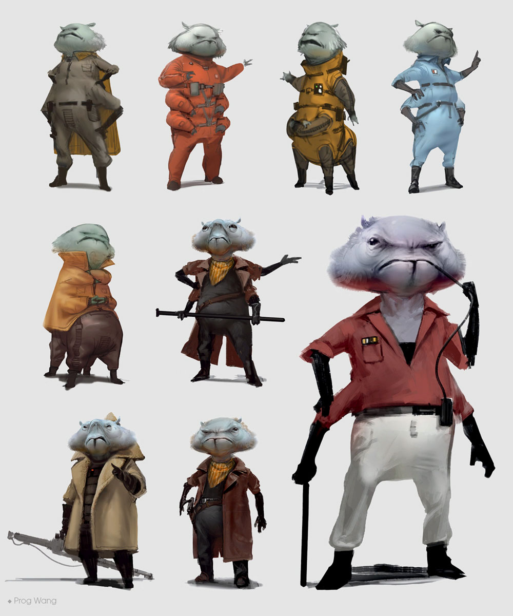 Greez Dritus Ideation Art from Star Wars Jedi: Fallen Order