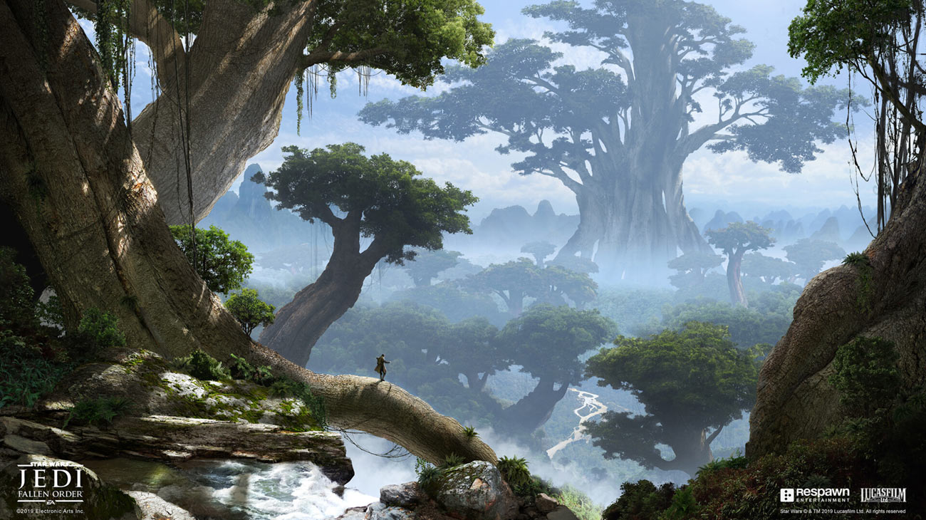 Kashyyyk Great Tree Art from Star Wars Jedi: Fallen Order