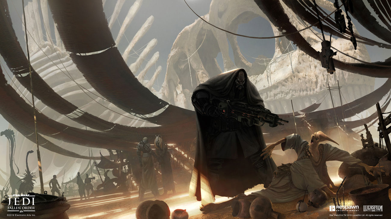 The Market Art from Star Wars Jedi: Fallen Order