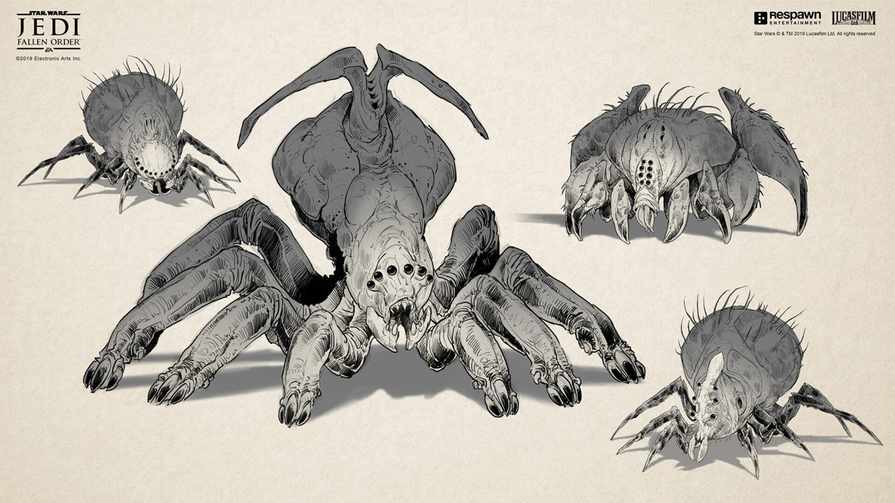 Wyyyschokk Early Ideas Art from Star Wars Jedi: Fallen Order