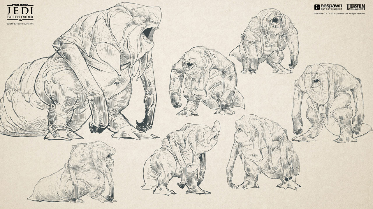 Zeffo Brute Early Ideas Art from Star Wars Jedi: Fallen Order