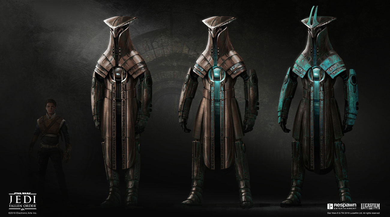 Zeffo Temple Guardian Art from Star Wars Jedi: Fallen Order