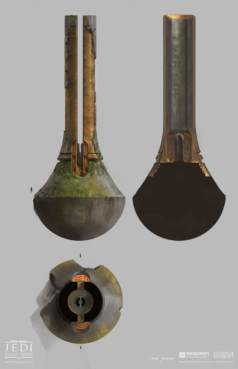 Zeffo Vault Section Art from Star Wars Jedi: Fallen Order