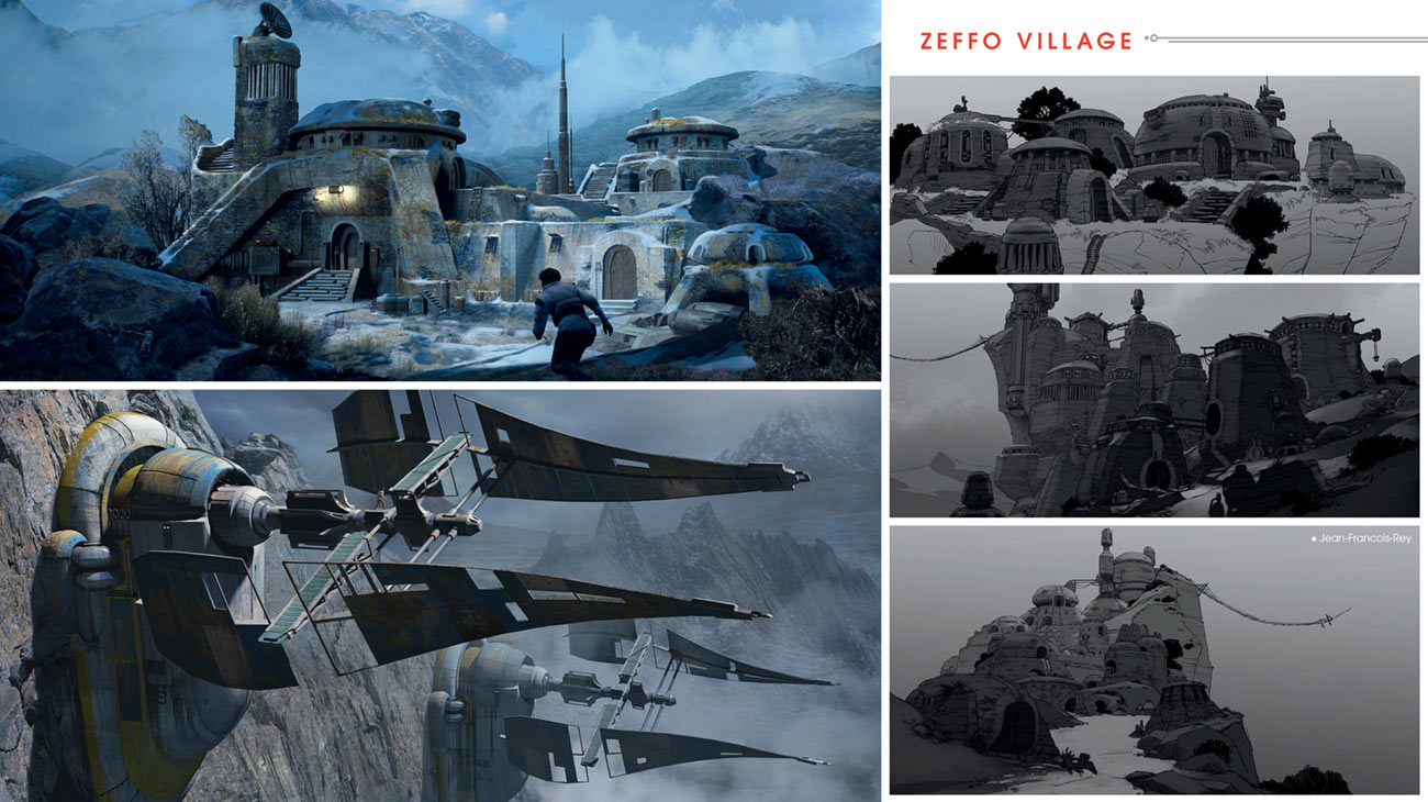 Zeffo Village Art from Star Wars Jedi: Fallen Order