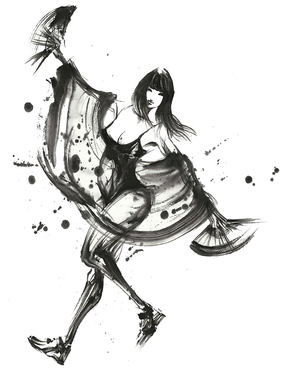 Guardian Ame no Uzume Art from Terra Battle 2