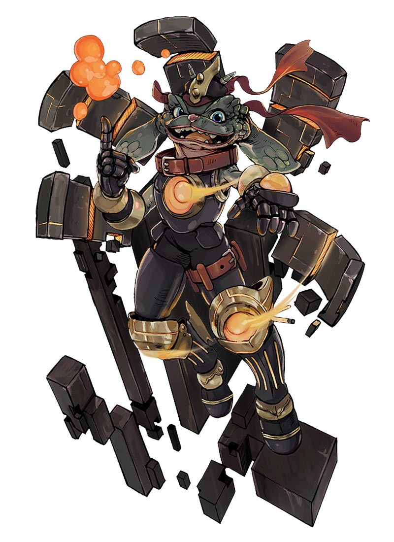 Guardian Jip'pl DNA Art from Terra Battle 2