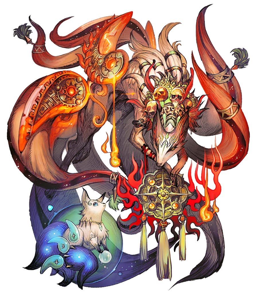 Guardian Kyubae RNA Art from Terra Battle 2
