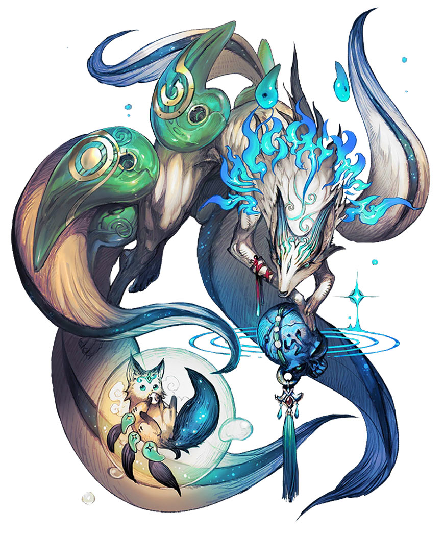 Guardian Kyubae Art from Terra Battle 2