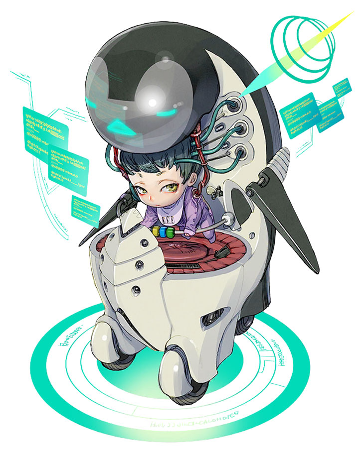 Guardian Pengu Art from Terra Battle 2