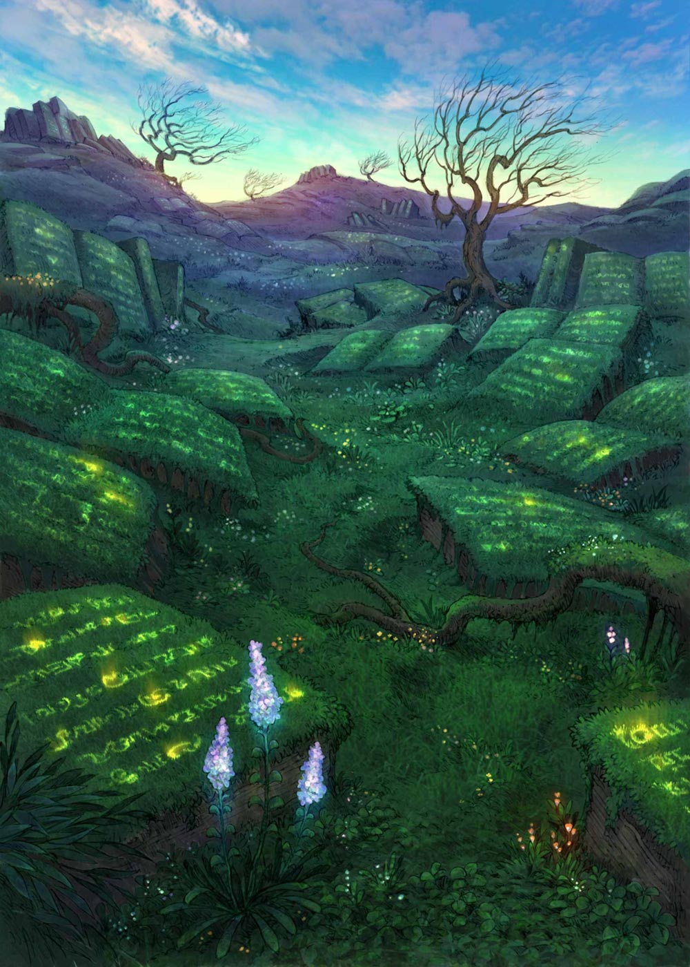 Landscape Background Art from Terra Battle 2