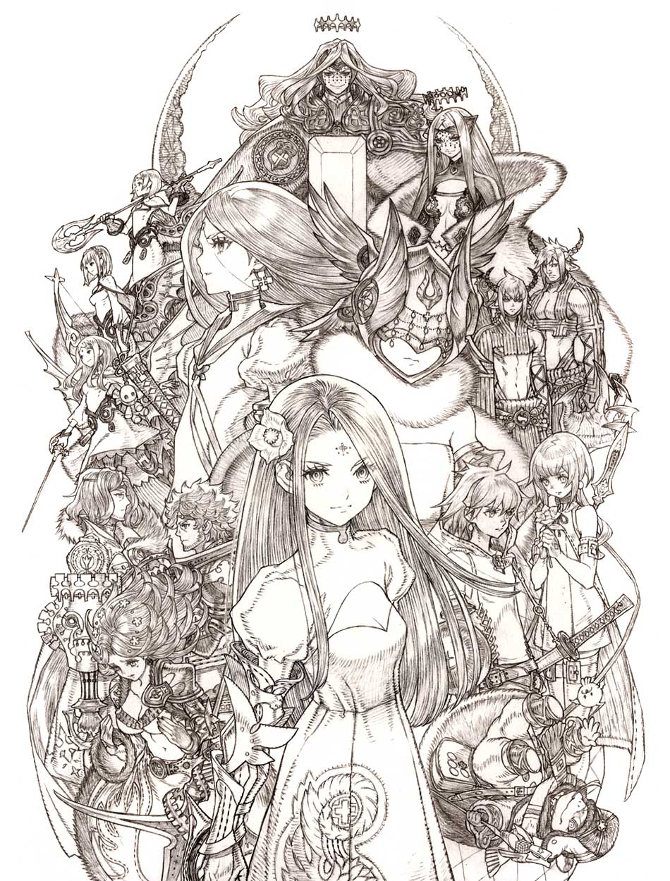 Main Visual Sketch from Terra Battle 2