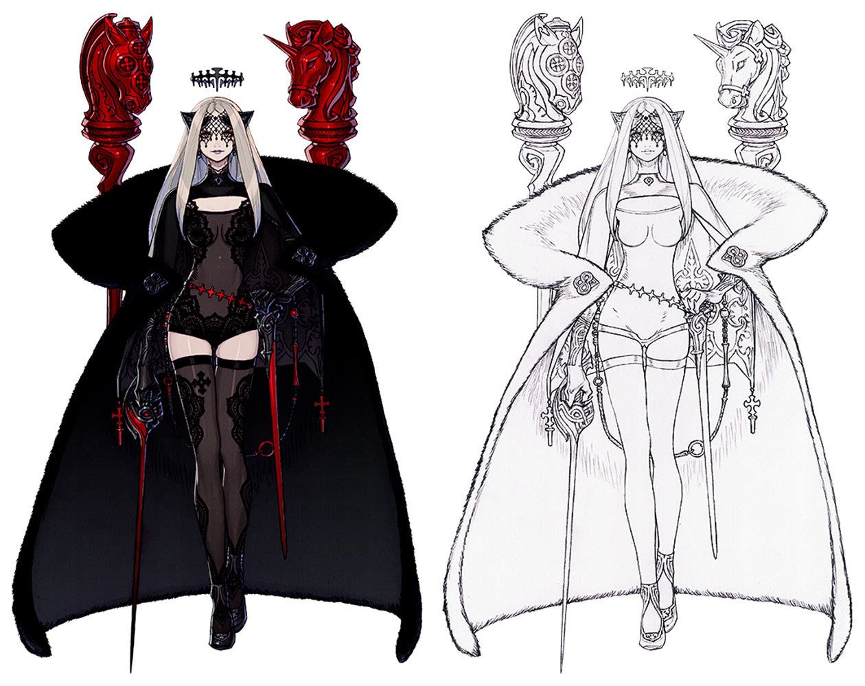 Queen Kuro Character Art from Terra Battle 2