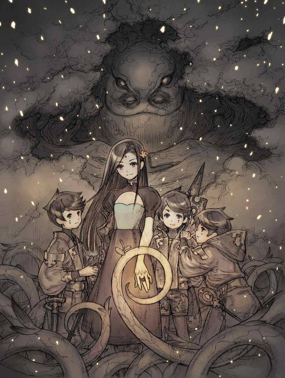 Sarah and Triplets Art from Terra Battle 2