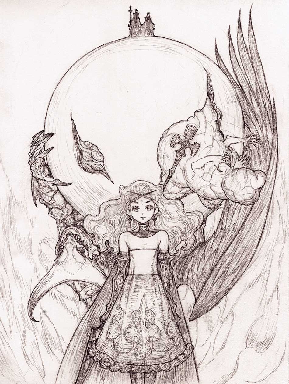 Story Art Sketch from Terra Battle 2