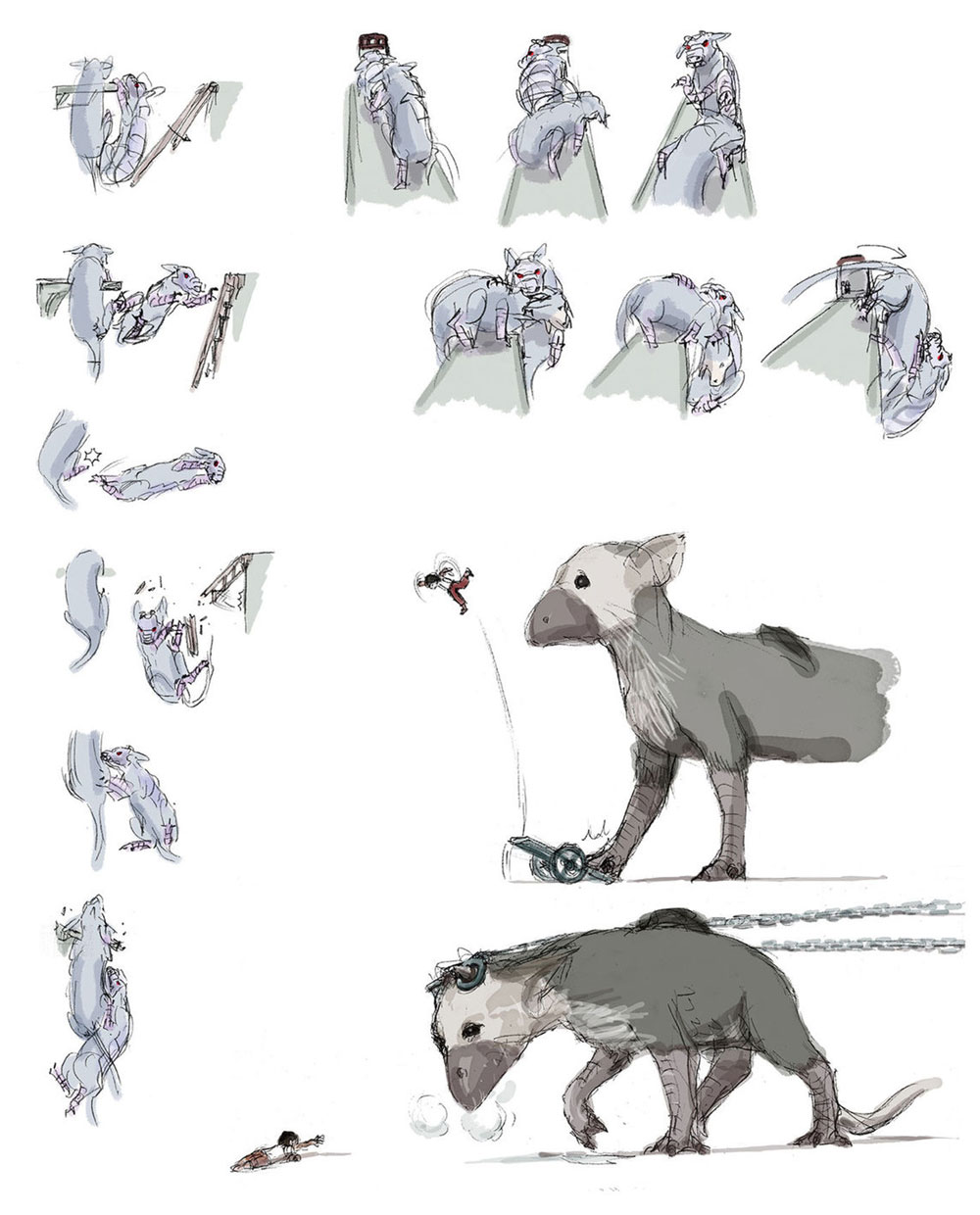 Dynamic Event Sketches from The Last Guardian