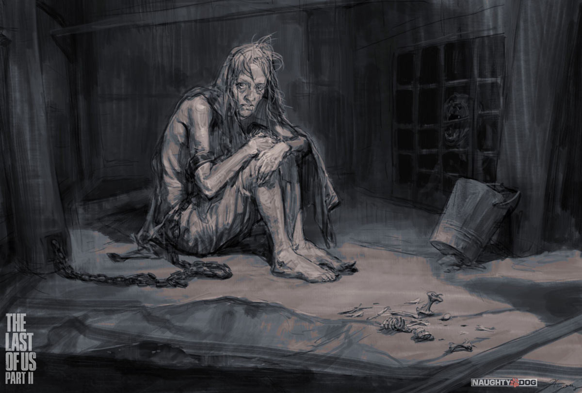 Abby Enslaved Art from The Last of Us Part II