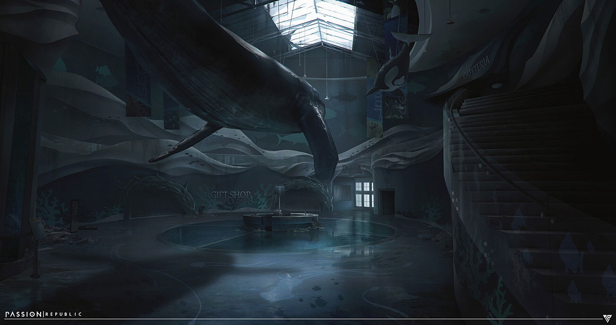 Aquarium Entrance Art from The Last of Us Part II