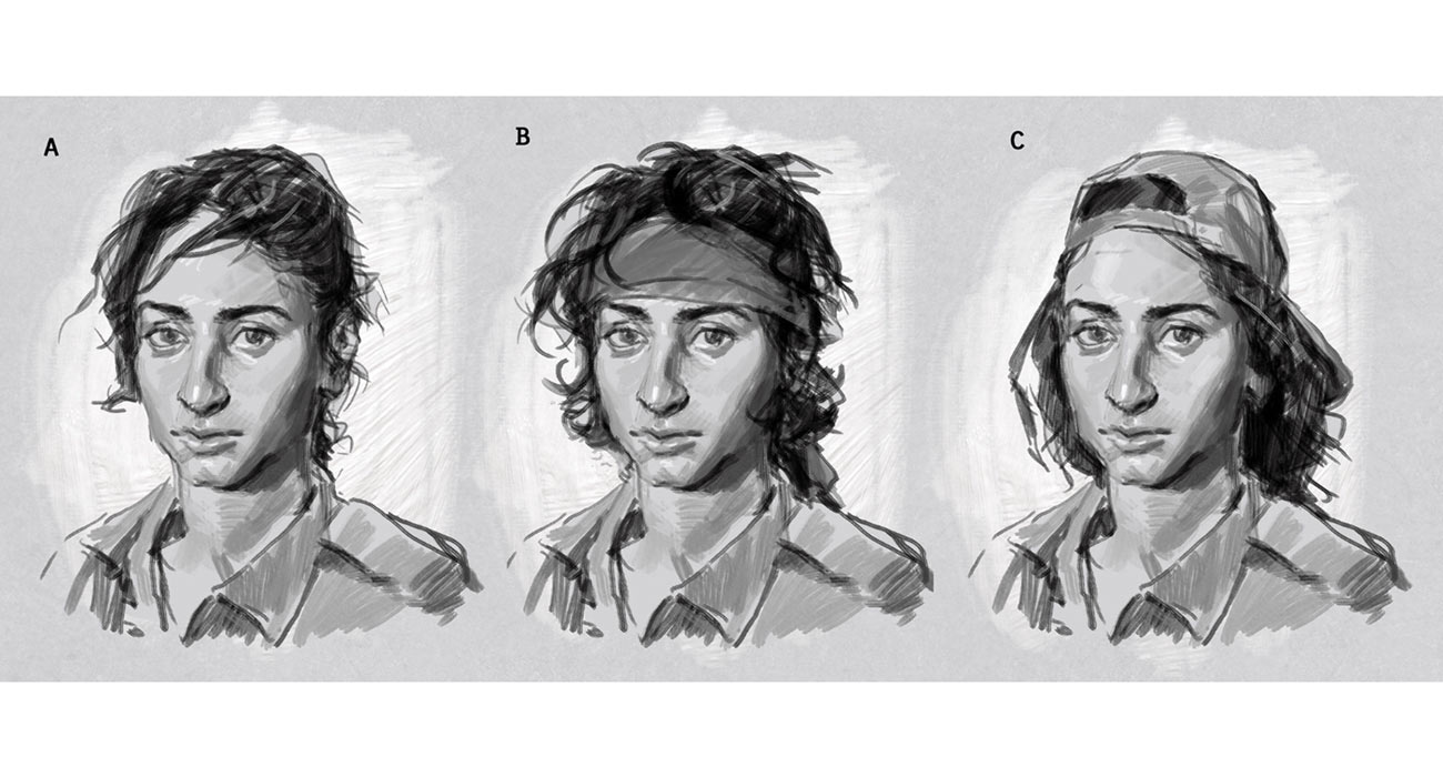 Dina Portrait Sketches from The Last of Us Part II