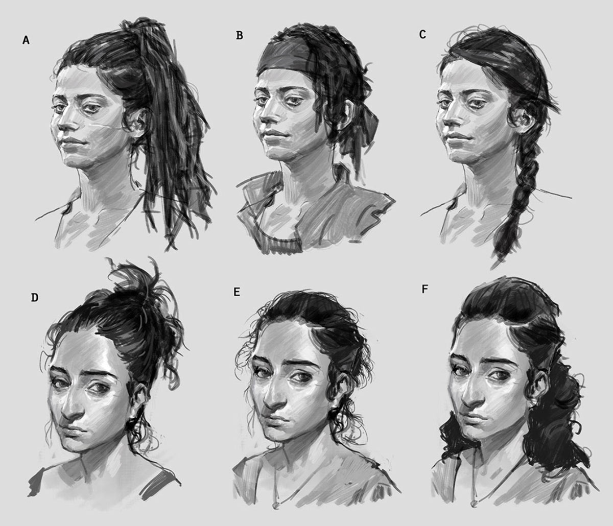 Dina Portraits Art from The Last of Us Part II