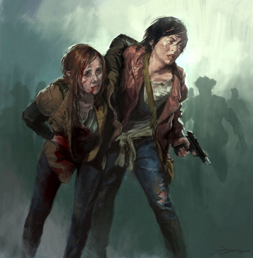 Ellie and Jesse Art from The Last of Us Part II