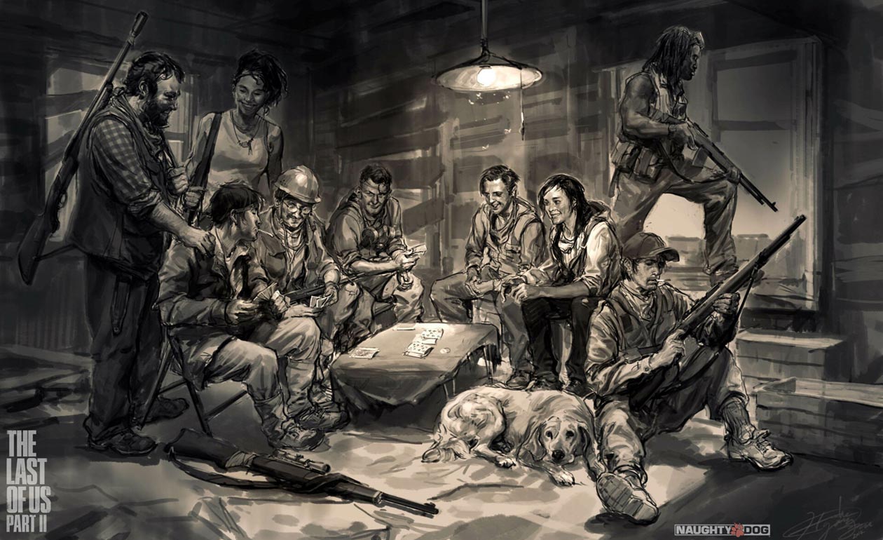 Ellie Camp Art from The Last of Us Part II