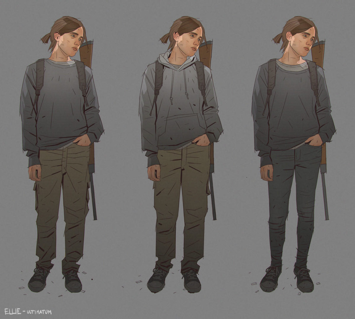 Ellie Concept Art from The Last of Us Part II