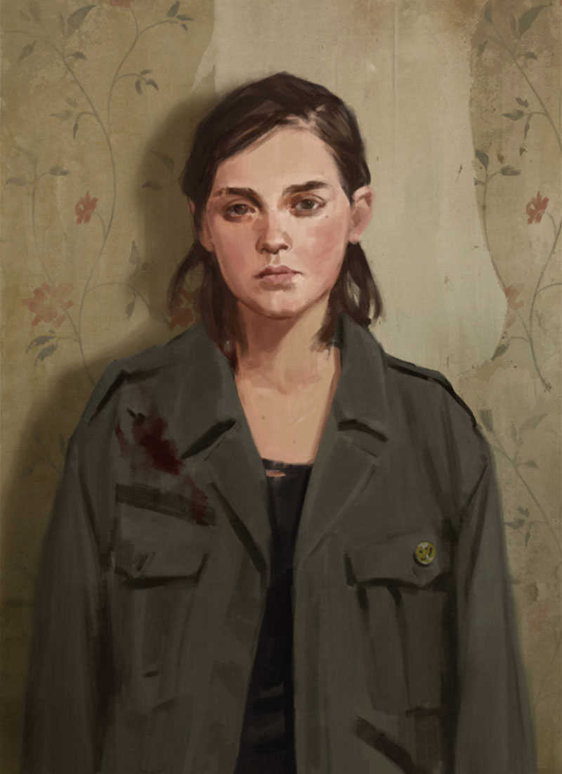 Ellie Rough Art from The Last of Us Part II
