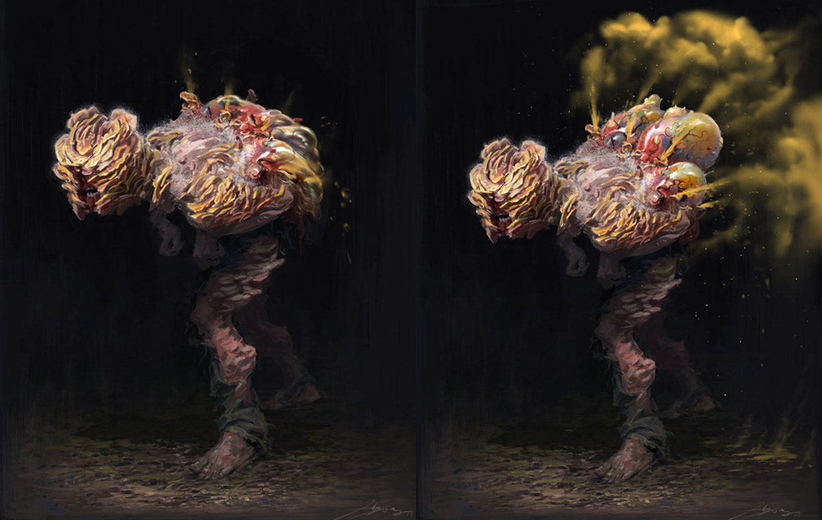 Infected Acid Concept Art from The Last of Us Part II
