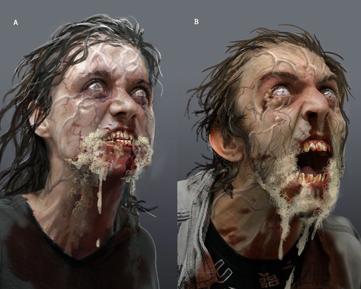 Infected Faces Art from The Last of Us Part II