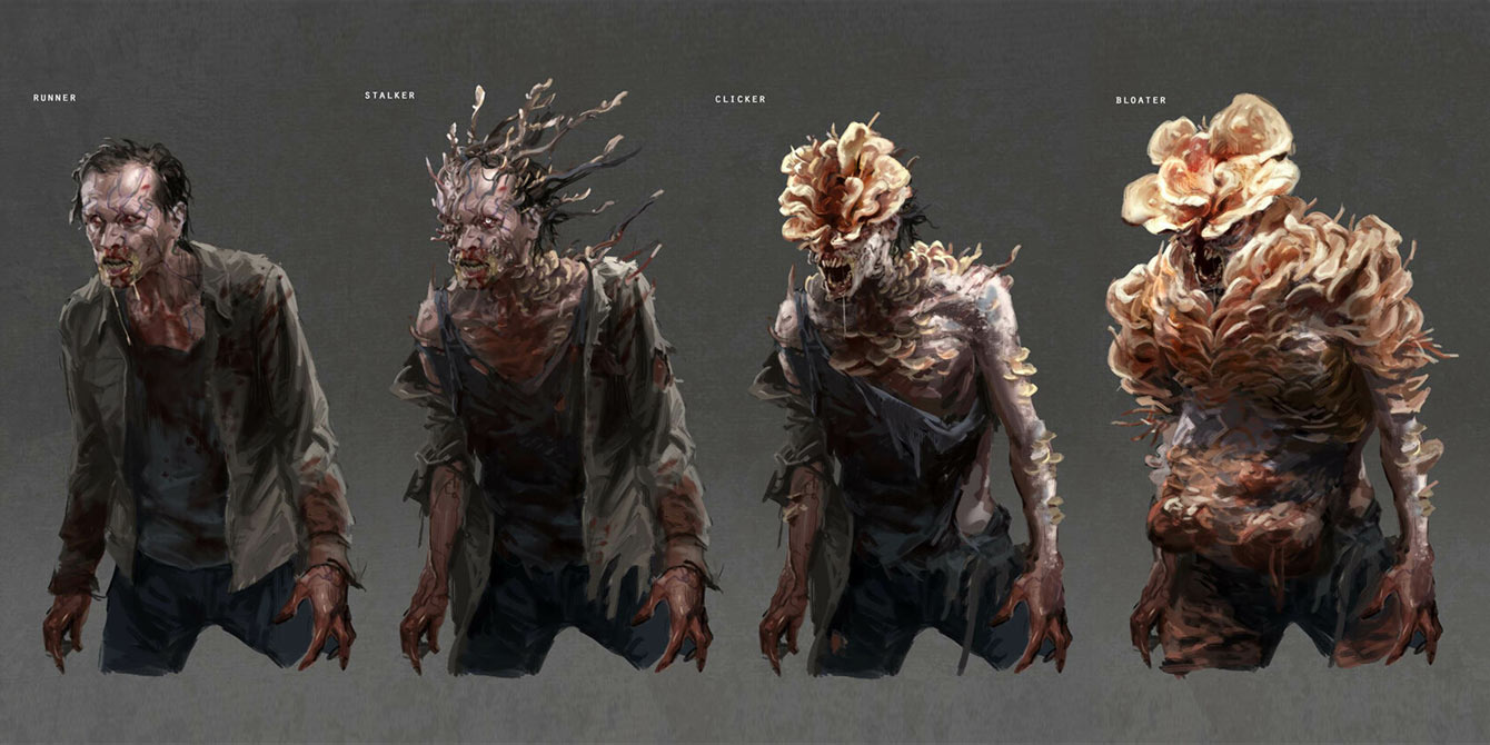 Infected Stages Art from The Last of Us Part II