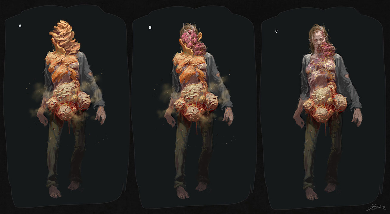 Infected Variations Art from The Last of Us Part II