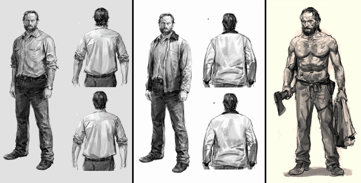 Joel Sketches from The Last of Us Part II