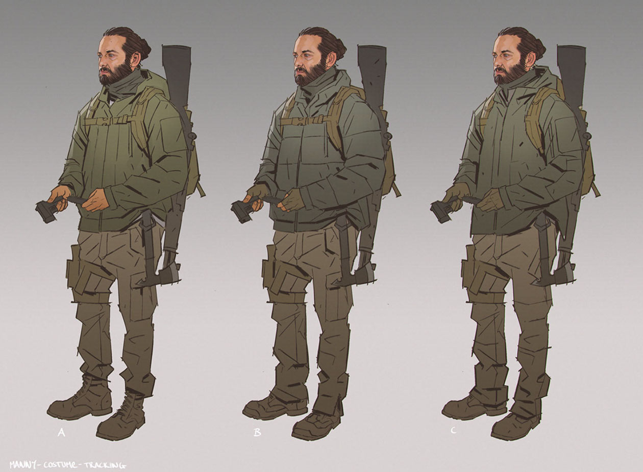 Manny Tracking Costume Art from The Last of Us Part II