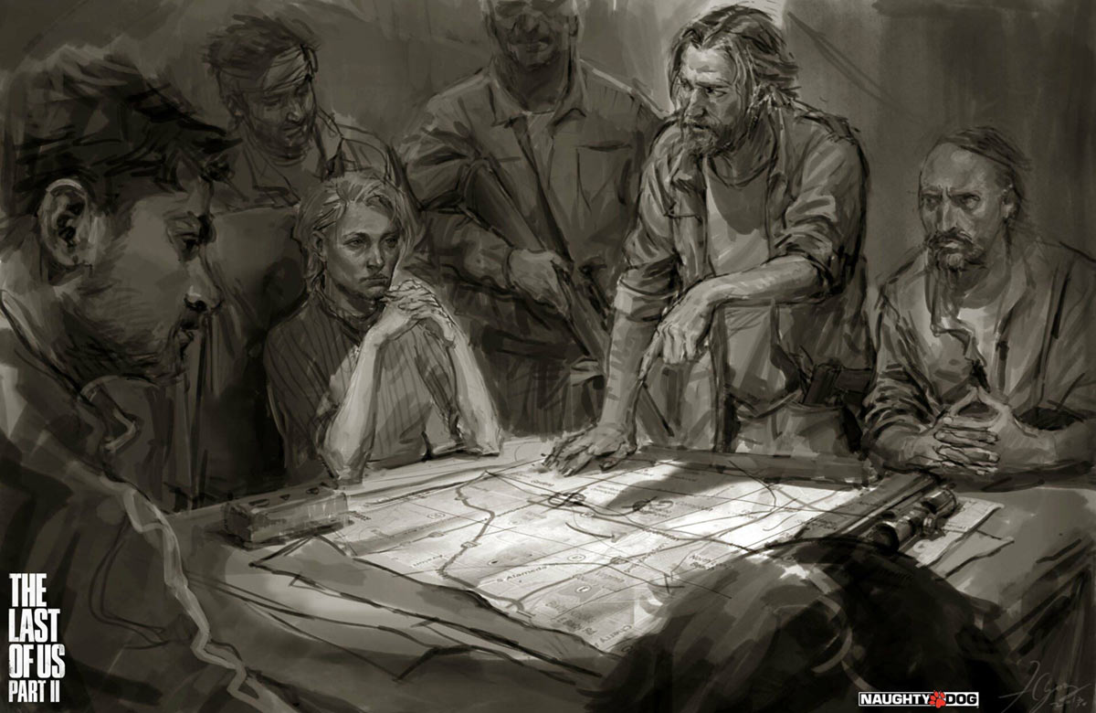 Maria and Tommy Art from The Last of Us Part II