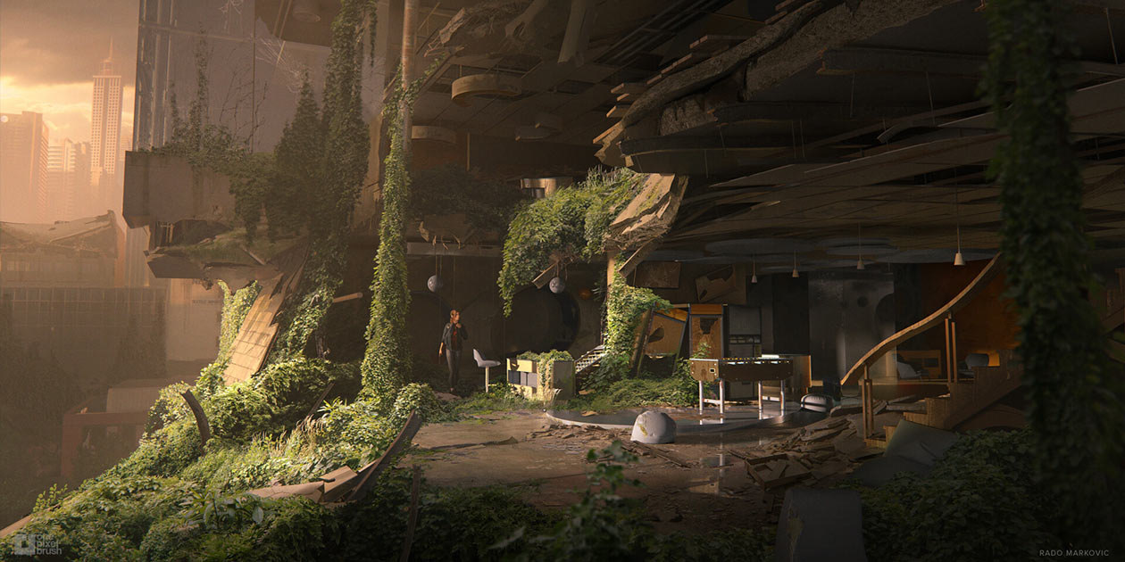 Office Ruins Art from The Last of Us Part II